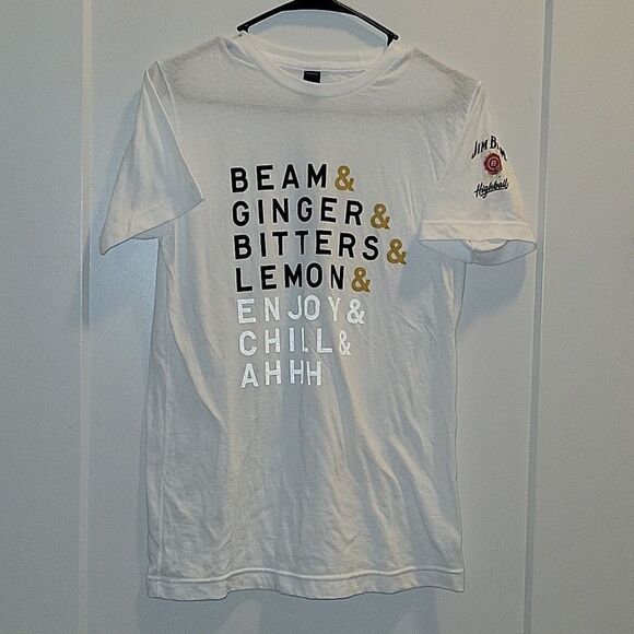 Jim Beam Highball  Tee Sz Small white - Picture 1 of 6